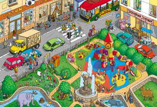 " ФРЕЯ" Пазл 1500 элемент. PZL- 1500/ 30 Городская жизнь