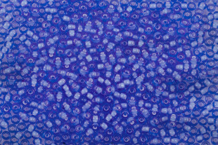Бисер Чехия круглый 08/ 0 331- 19001 2, 9 мм 50г 35036 прозрачный синий с белым центром