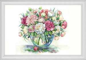 " ФРЕЯ" Пазл 2000 элемент. PZL- 2000/ 10 Букет с пионами