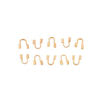 " Zlatka" Протектор для тросика FMK- Y02 5 х 4. 5 мм 10 шт 02 под золото