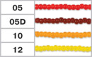 Бисер Япония "TOHO" 10/0 круглый 2.4 мм 5 г №0005D бордовый